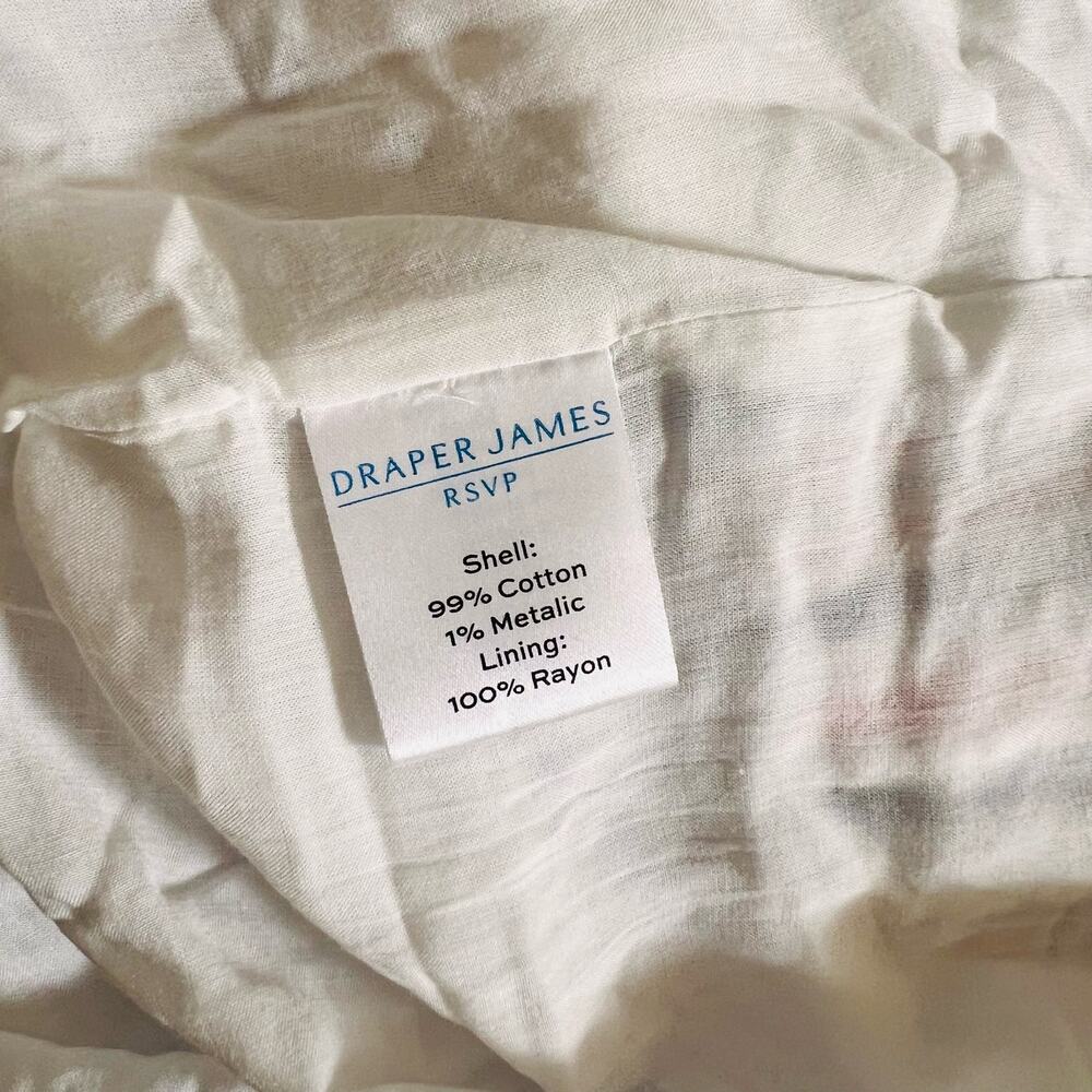 Draper James Striped Midi Dress - White and Blue - Picture 7 of 8